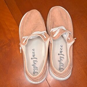 Gypsy Jazz Blush Peach Lace-Up Casual Sneakers